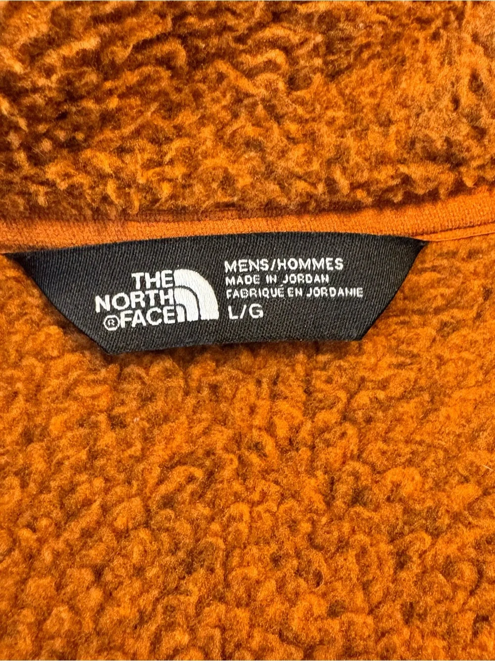 The North Face Gordon Lyons 1/4 Zip Earthen Copper Fleece Jacket
